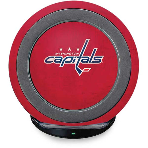 NHL Washington Capitals Distressed Fast Charge Wireless Charging Stand Skin